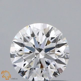 0.7 Carat Round F VVS2 EX GIA Natural Diamond