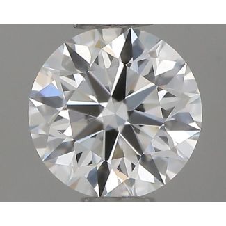 0.46 Carat Round I VVS2 EX GIA Natural Diamond