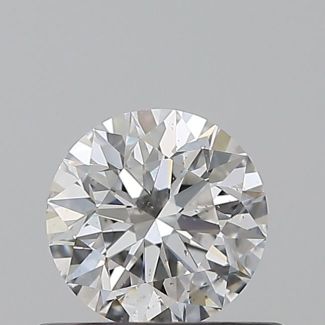 0.55 Carat Round F SI1 EX GIA Natural Diamond