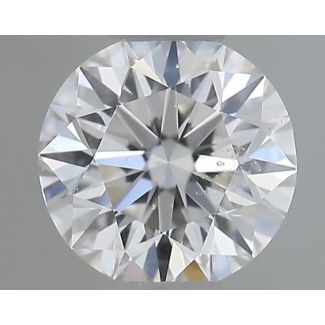 0.30 Carat Round E SI1 EX VG GIA Natural Diamond