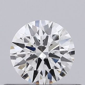 0.33 Carat Round H VS2 EX VG GIA Natural Diamond