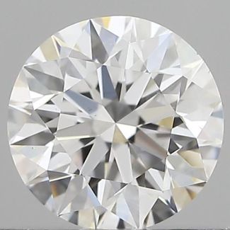 0.59 Carat Round D VS2 EX GIA Natural Diamond