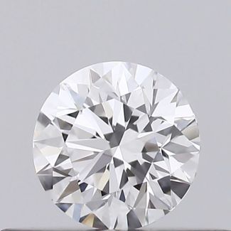 0.24 Carat Round D VS1 EX GIA Natural Diamond