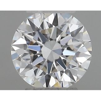 0.23 Carat Round D VVS2 EX GIA Natural Diamond