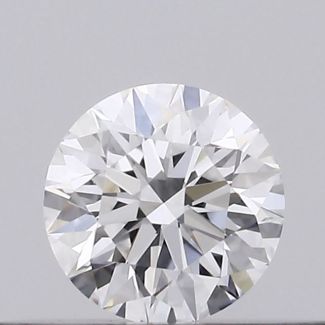 0.18 Carat Round E VVS2 EX GIA Natural Diamond