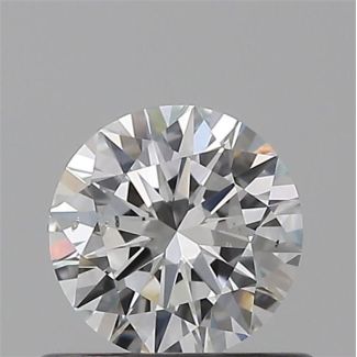 0.50 Carat Round E SI1 EX GIA Natural Diamond