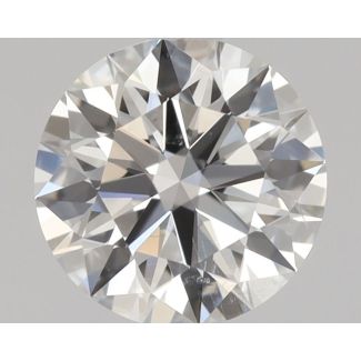 0.37 Carat Round G SI1 EX GIA Natural Diamond