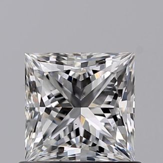 0.74 Carat Princess F VS1 - VG GIA Natural Diamond