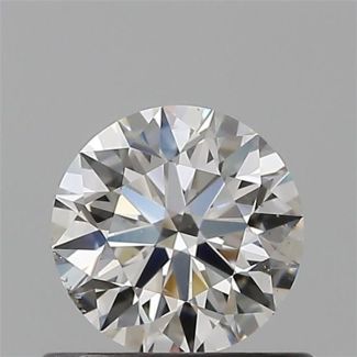 0.51 Carat Round H SI1 EX GIA Natural Diamond