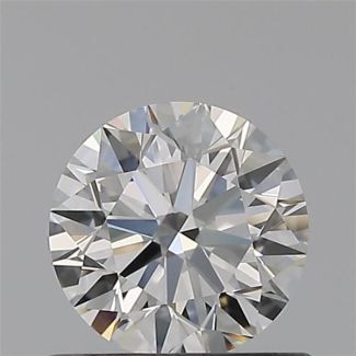 0.62 Carat Round H IF EX GIA Natural Diamond