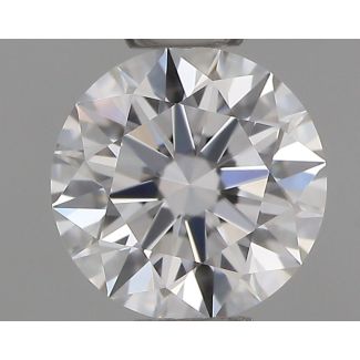 0.4 Carat Round D VVS2 EX GIA Natural Diamond