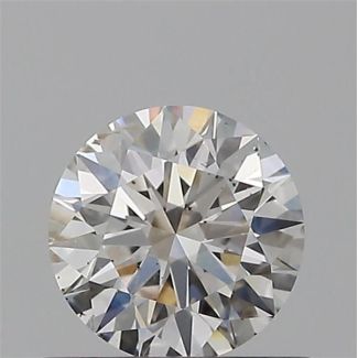 0.50 Carat Round H SI2 EX GIA Natural Diamond