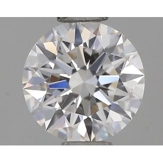 0.47 Carat Round F VVS1 EX VG GIA Natural Diamond