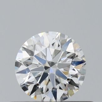 0.35 Carat Round H VVS1 EX GIA Natural Diamond