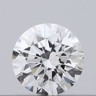 0.18 Carat Round E VVS2 EX GIA Natural Diamond