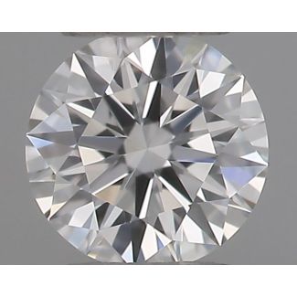 0.19 Carat Round F VVS2 EX GIA Natural Diamond