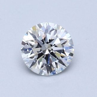 0.55 Carat Round E VS2 VG EX GIA Natural Diamond