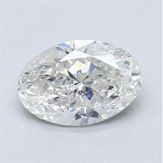 1.0 Carat Oval F SI2 - EX GIA Natural Diamond