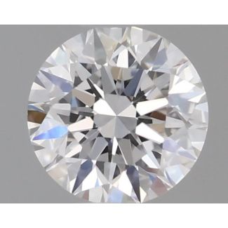 0.45 Carat Round F VVS2 EX GIA Natural Diamond