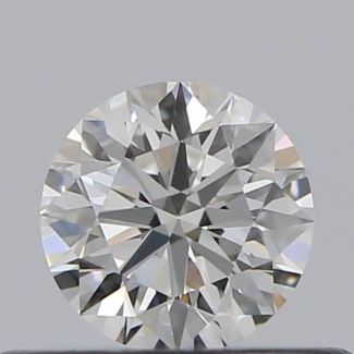 0.31 Carat Round H VS1 EX GIA Natural Diamond