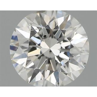 0.40 Carat Round G SI2 EX GIA Natural Diamond