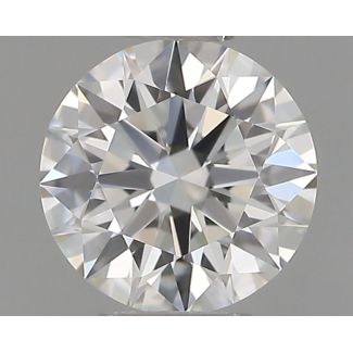 0.46 Carat Round H VVS1 EX GIA Natural Diamond