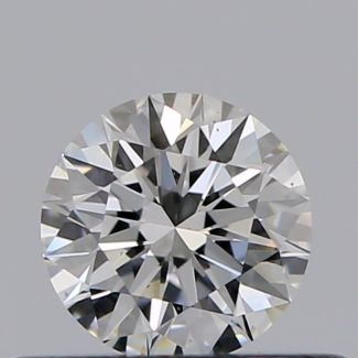 0.32 Carat Round F VS1 EX GIA Natural Diamond