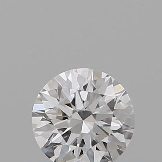 0.18 Carat Round D VVS2 EX GIA Natural Diamond