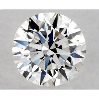 0.5 Carat Round G VVS2 EX GIA Natural Diamond