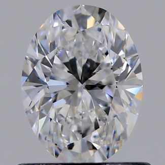 0.70 Carat Oval D VS2 - VG GIA Natural Diamond