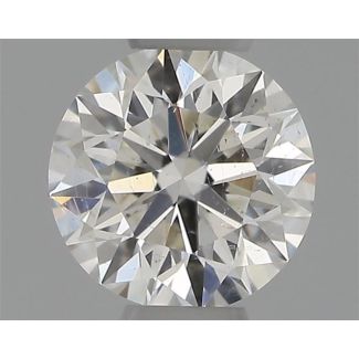 0.30 Carat Round H SI1 EX VG GIA Natural Diamond