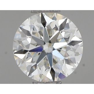 0.50 Carat Round H VVS2 VG EX IGI Natural Diamond