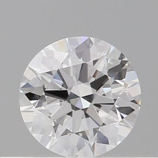 0.34 Carat Round D VVS1 EX GIA Natural Diamond