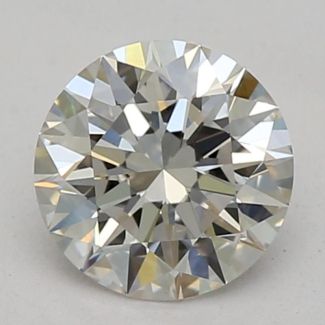 0.52 Carat Round H VS2 EX VG GIA Natural Diamond