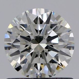 0.70 Carat Round K VVS1 VG GD GIA Natural Diamond