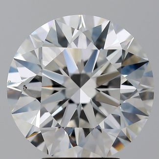 4.34 Carat Round F VS2 EX GIA Natural Diamond