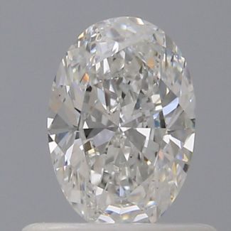 0.50 Carat Oval F VVS1 - VG GD GIA Natural Diamond