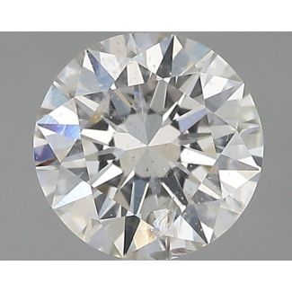 0.53 Carat Round G SI2 EX GIA Natural Diamond