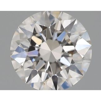 0.37 Carat Round H VVS1 EX GIA Natural Diamond