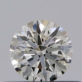 0.31 Carat Round I VVS2 EX GIA Natural Diamond