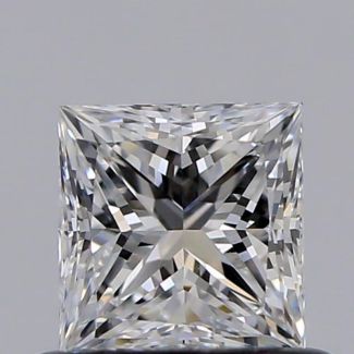 0.51 Carat Princess D SI1 - EX GD GIA Natural Diamond