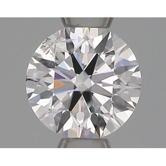 0.40 Carat Round D SI2 EX GIA Natural Diamond