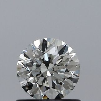 0.60 Carat Round H SI2 VG GIA Natural Diamond