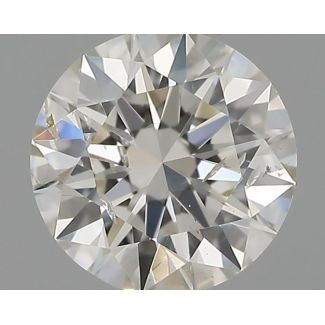 0.30 Carat Round H SI2 EX IGI Natural Diamond