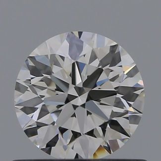 0.6 Carat Round G VVS1 EX GIA Natural Diamond