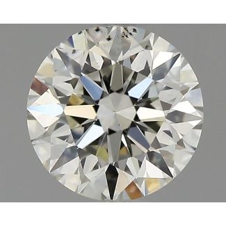 0.70 Carat Round K SI1 EX GIA Natural Diamond