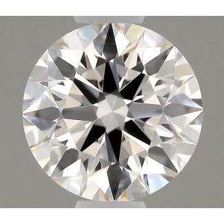 0.37 Carat Round H VVS1 EX GIA Natural Diamond