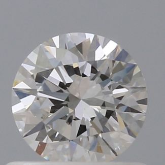 0.60 Carat Round F VS1 EX VG GIA Natural Diamond