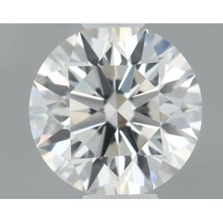 0.31 Carat Round H VVS2 EX GIA Natural Diamond