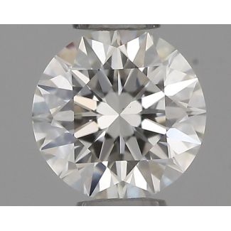 0.35 Carat Round F VVS2 EX IGI Natural Diamond